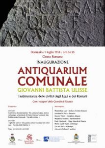 010718_Inaugurazione Antiquarium Cineto Romano