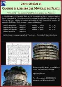 Locandina Visite Mausoleo Plauzi