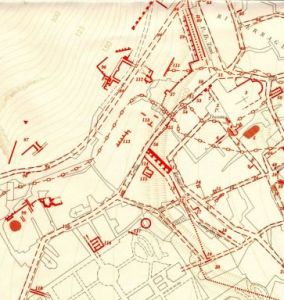 Fig. 1. Localizzazione del rinvenimento nella Carta Arch. (cerchietto rosso)